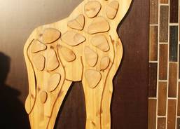 Dřevěná žirafa - ZOO Ostrava